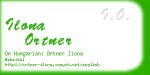 ilona ortner business card